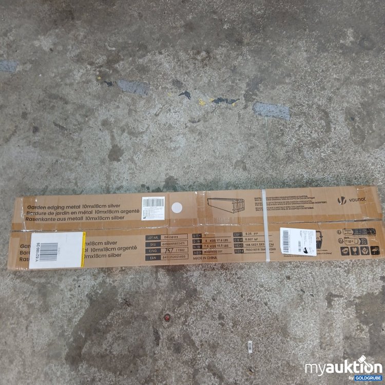 Artikel Nr. 468526 Artikel Nr. 468526: Vounot Rasenkanten aus Metall 10mx18cm silber