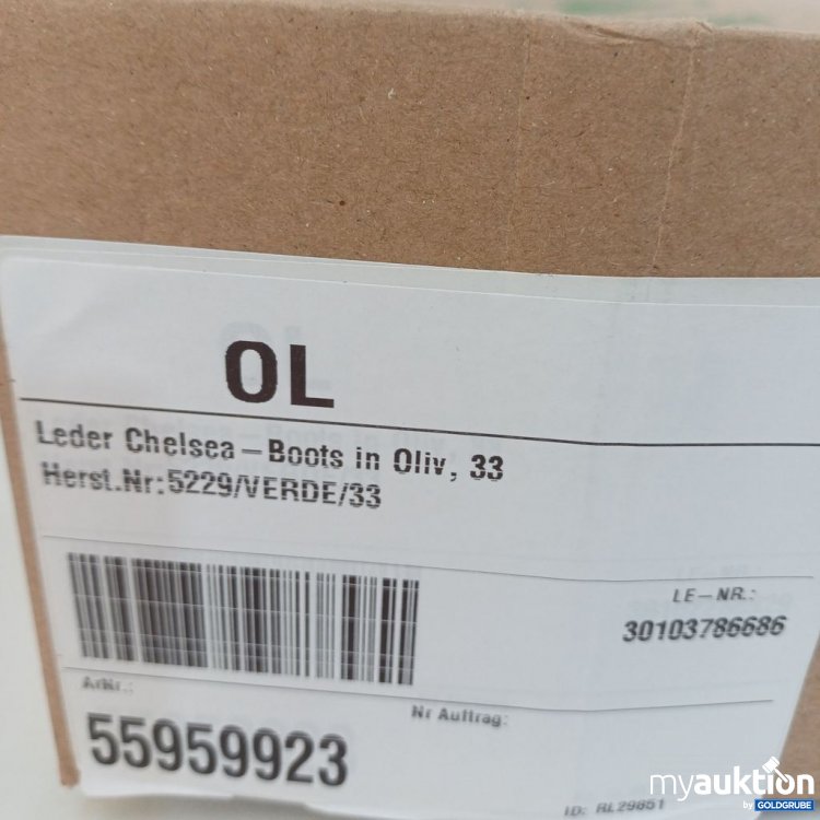 Artikel Nr. 781526 Artikel Nr. 781526: El Natura Lista Leder Chelsea Boots Oliv