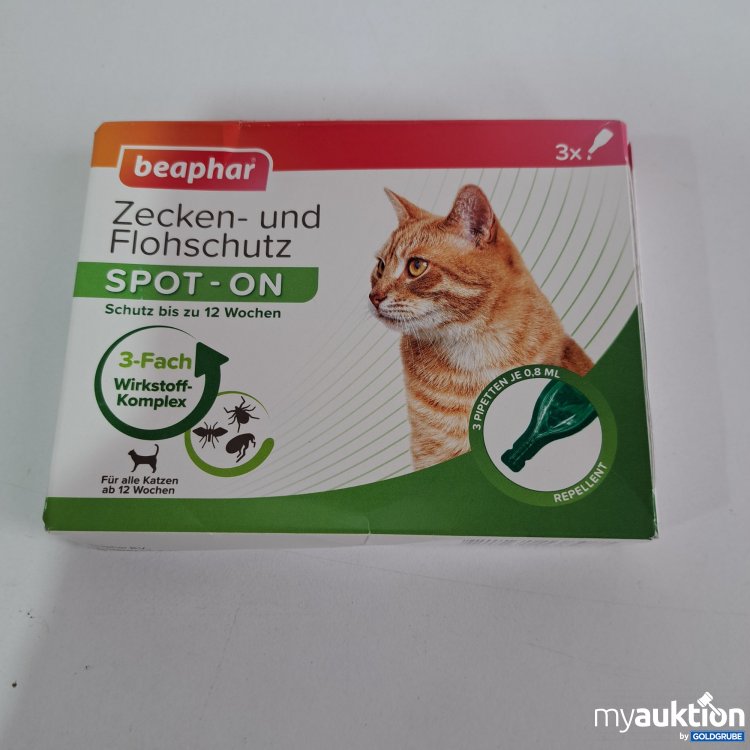 Artikel Nr. 808526 Artikel Nr. 808526: Beaphar Katze Zecken u. Flohschutz Spot on 3x0.8 ml