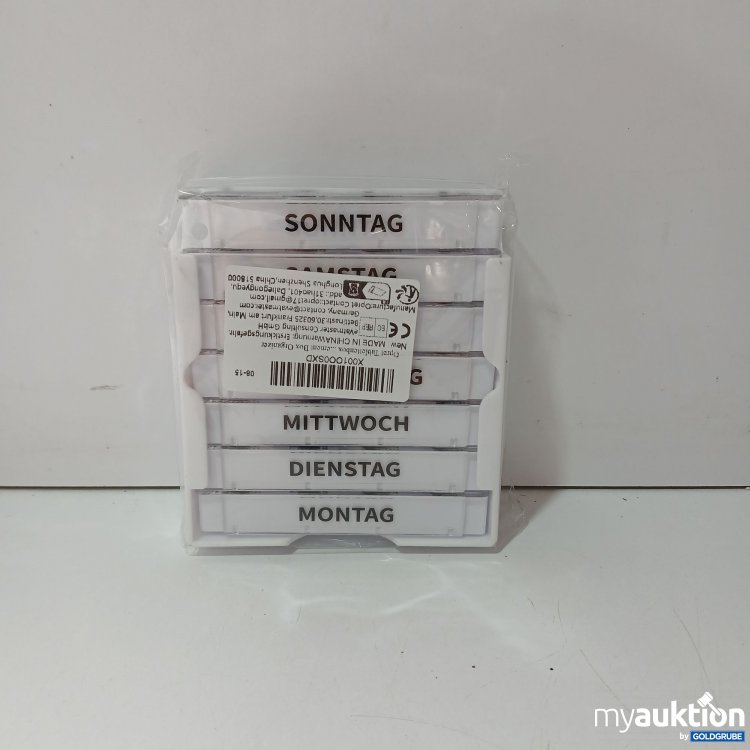 Artikel Nr. 846526 Artikel Nr. 846526: Tabletten Box Wochentage Tageszeiten