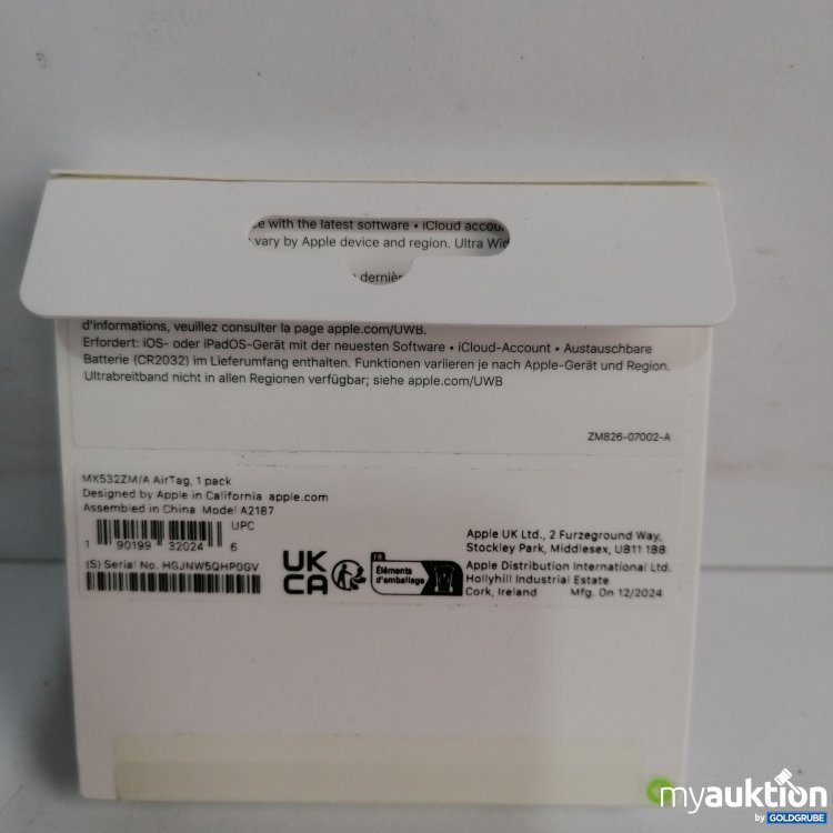 Artikel Nr. 850526: Apple Air Tag MX5322M/A, 1 Stk