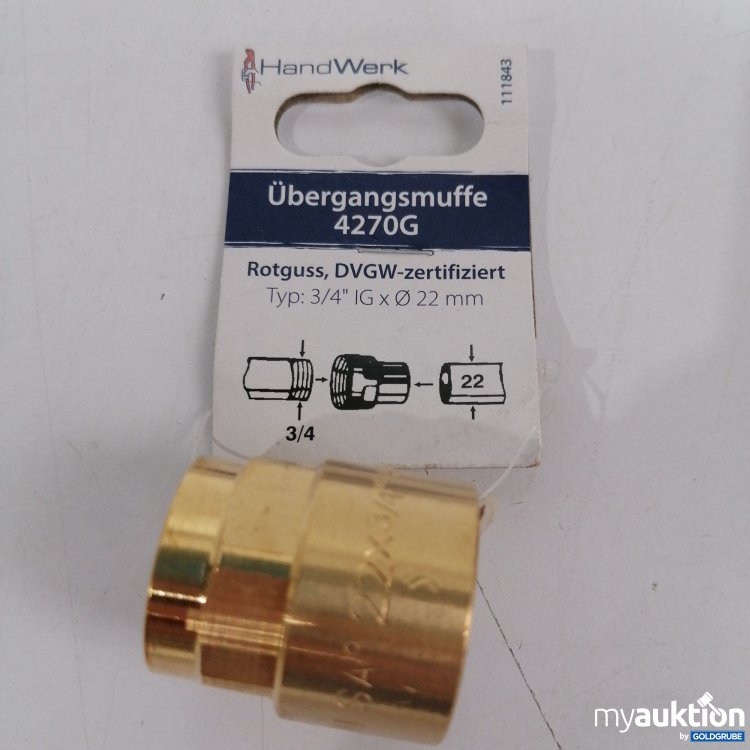 Artikel Nr. 859526: Hand Werk Übergangsmuffe 4270G