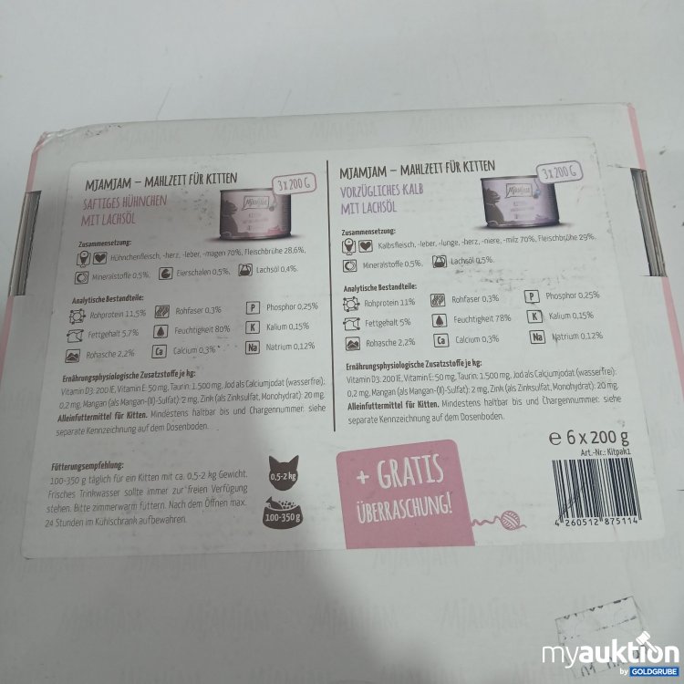 Artikel Nr. 870526: Mjamjam Kittenbox 6x200g