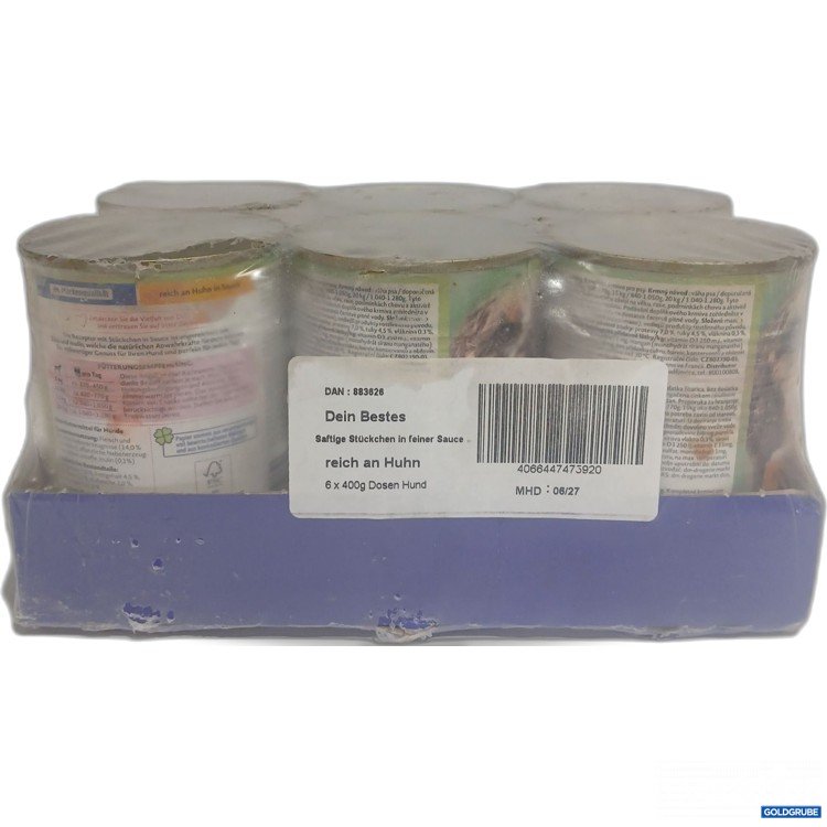 Artikel Nr. 891526: Dein bestes Hundefutter saftige Stückchen in feiner Sauce 6x400g
