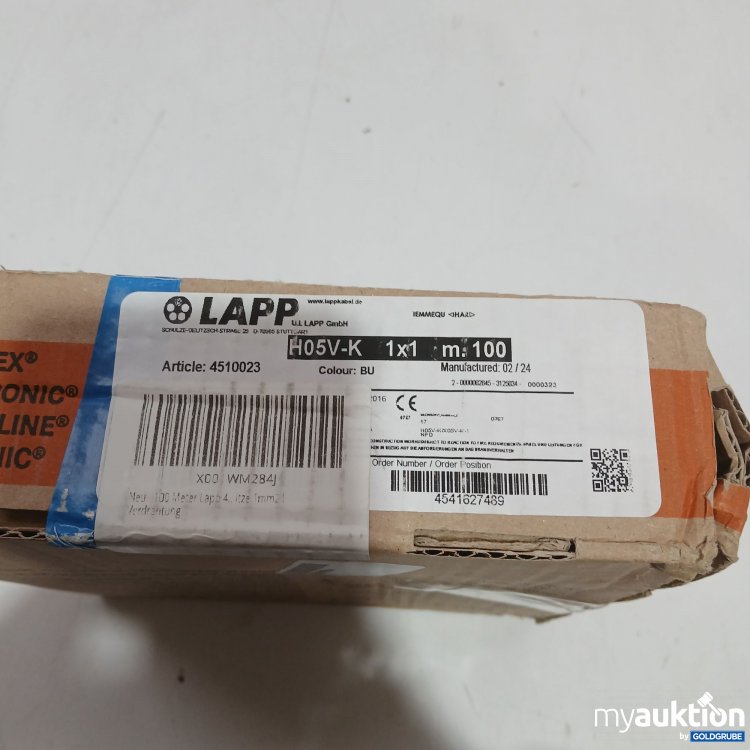 Artikel Nr. 955526 Artikel Nr. 955526: LAPP Kabel H05V-K 100m blau