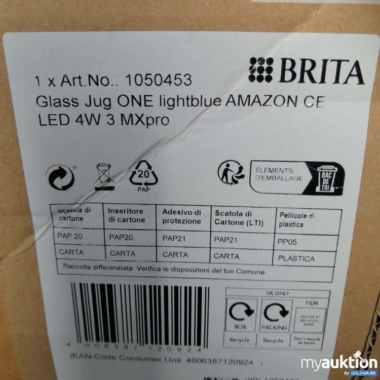 Artikel Nr. 714527: Brita Glass Jug One lightblue