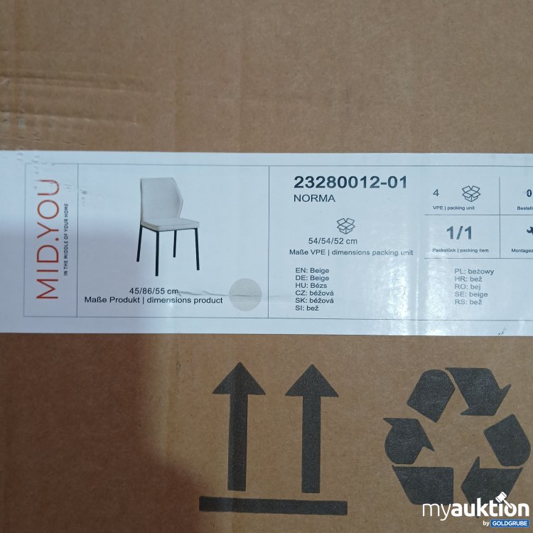 Artikel Nr. 877527: Mid You Norma Stuhl 23280012-01 4stk 