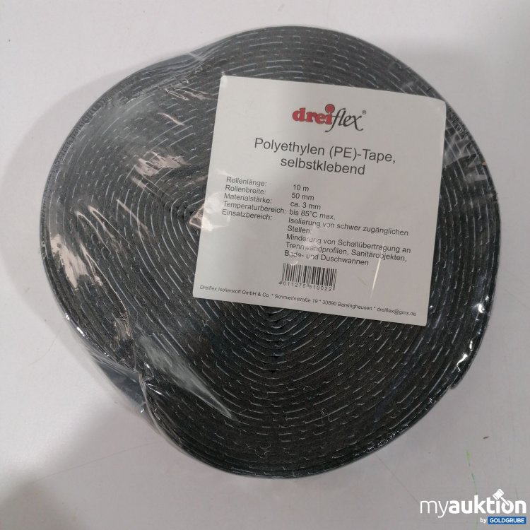 Artikel Nr. 895527: Dreiflex Polyethylen Tape Selbstklebend 10mx50mm