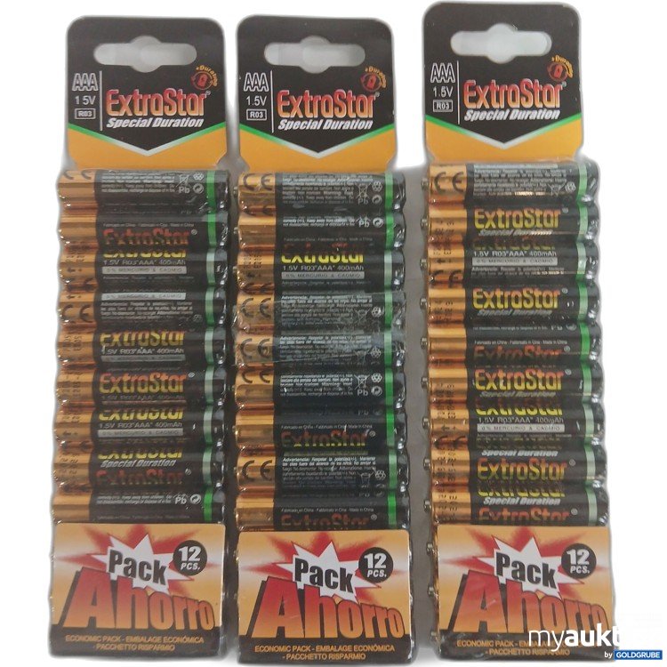 Artikel Nr. 970527 Artikel Nr. 970527: Ahorro Extra Star Special Duration AAA 12Stück