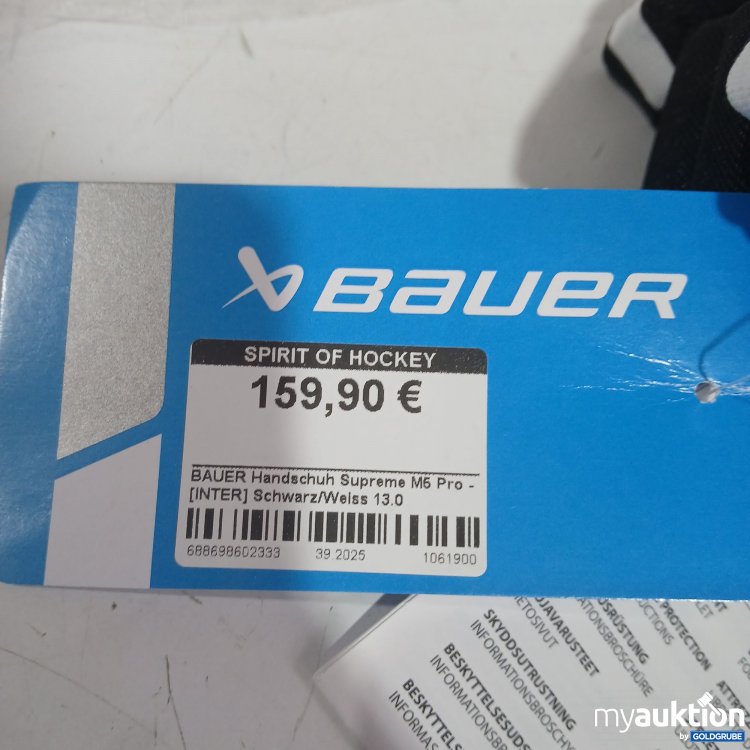Artikel Nr. 977527 Artikel Nr. 977527: Bauer Spirit of Hockey Handschuh Supreme M5 Pro schwarz/weiß