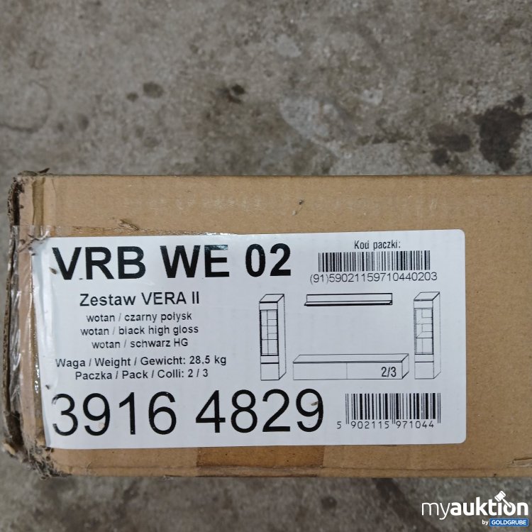 Artikel Nr. 468528 Artikel Nr. 468528: VRB WE 02 Zestaw VERA II schwarz HG 28,5 kg nicht Vollständig Paket 2/3