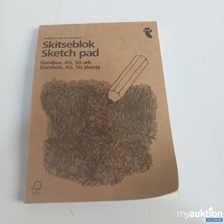 Artikel Nr. 867528: Bambus A5 Skizzenblock 
