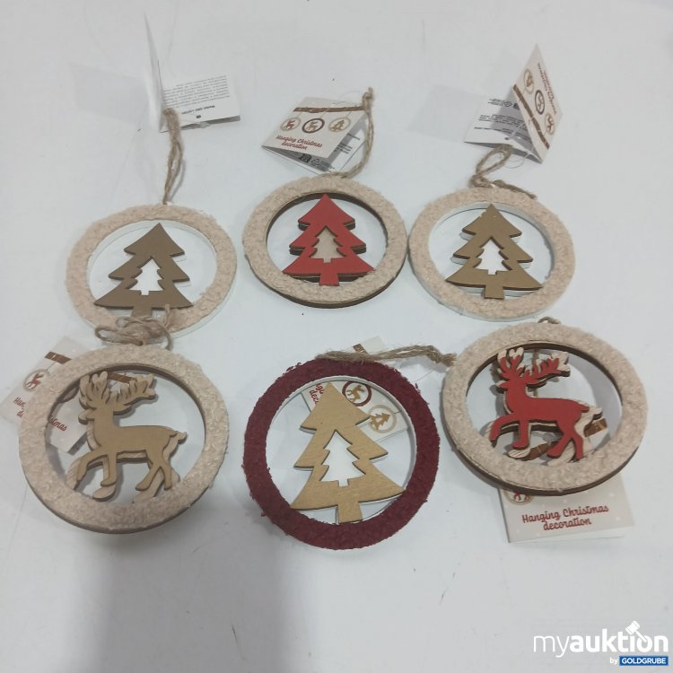 Artikel Nr. 912528 Artikel Nr. 912528: Hängedekoration ca. 10cm 6 Stück