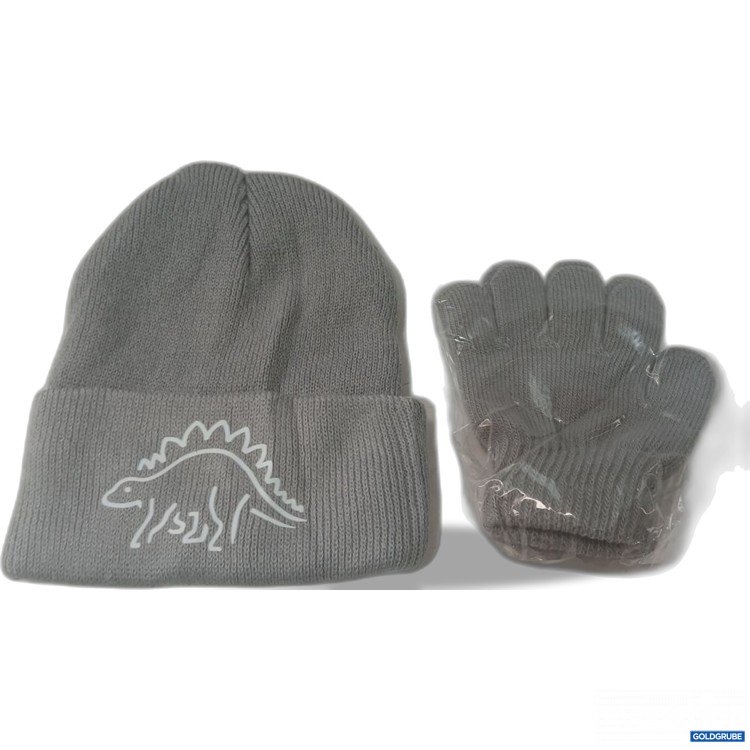 Artikel Nr. 939528 Artikel Nr. 939528: Diverse Mütze mit Dinosaurier-Motiv und Handschuhe