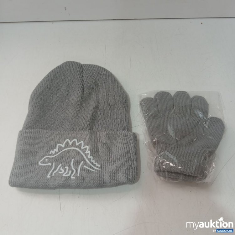 Artikel Nr. 939528 Artikel Nr. 939528: Diverse Mütze mit Dinosaurier-Motiv und Handschuhe