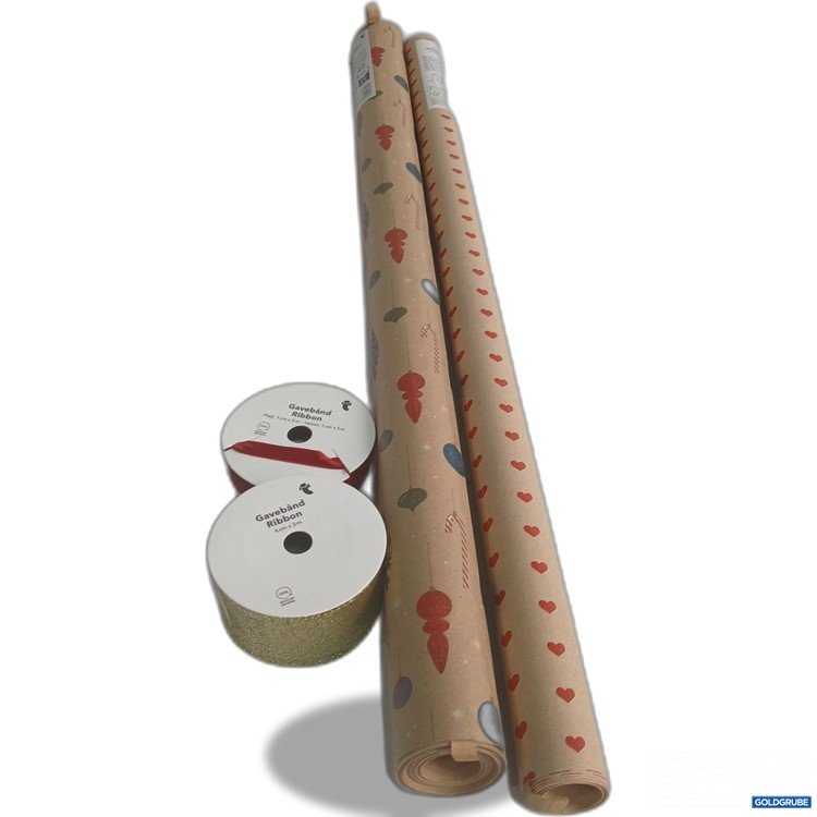 Artikel Nr. 959528: Geschenkspapier + Geschenksband 