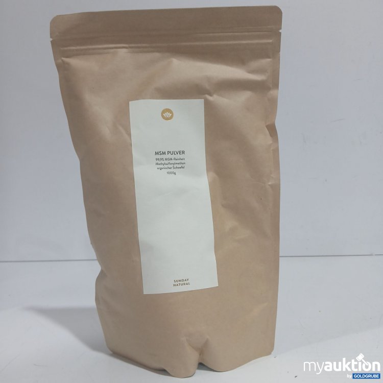 Artikel Nr. 960528: Sunday Natural MSM Pulver 1000g