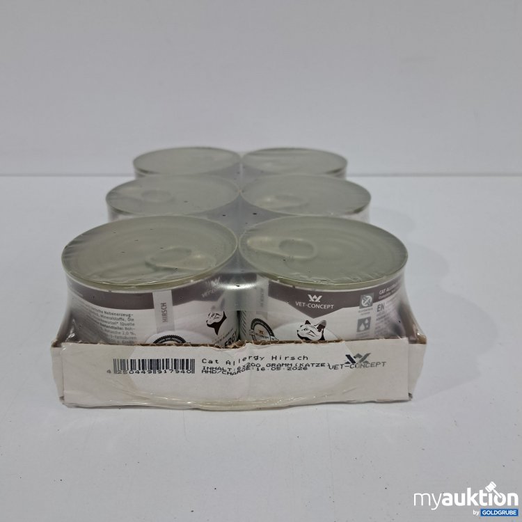 Artikel Nr. 817529: Vet Concept Katzenfutter Allergy Hirsch 6x200g
