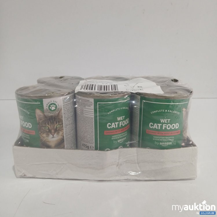 Artikel Nr. 870529: Amazon Wet Catfood Chunks with Beef in Gravy 6x415g