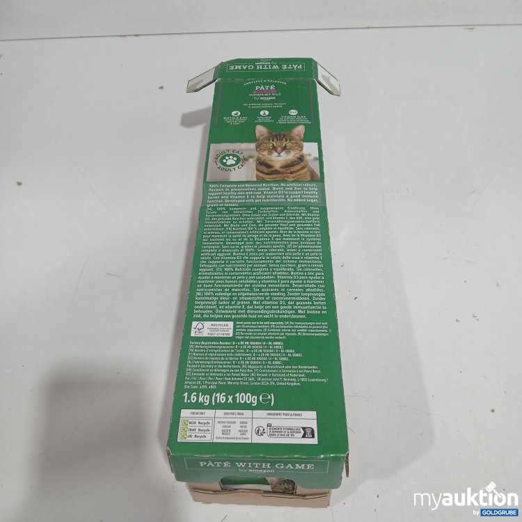 Artikel Nr. 952529 Artikel Nr. 952529: Amazon Pastete mit Wild Katzenfutter 16x100g
