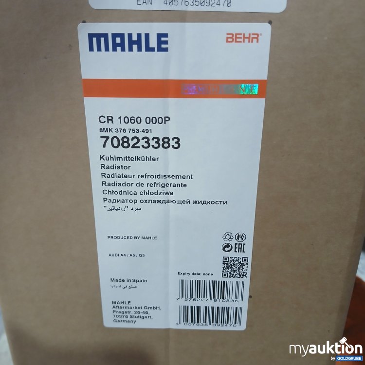 Artikel Nr. 438530: Behr Mahle CR 1060 000P Kühlmittelkühler 70823383