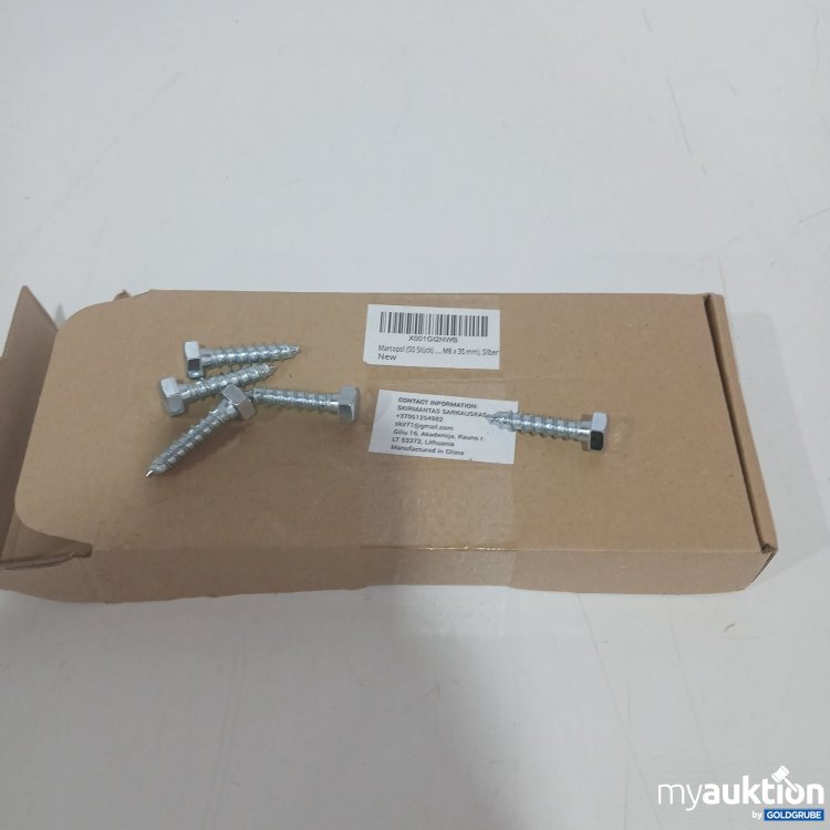 Artikel Nr. 898530 Artikel Nr. 898530: Marcopol 50 Stück M8×35mm Silber