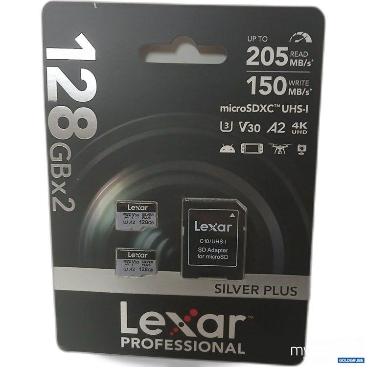 Artikel Nr. 917530 Artikel Nr. 917530: Lexar Professional Silver 128GBx2