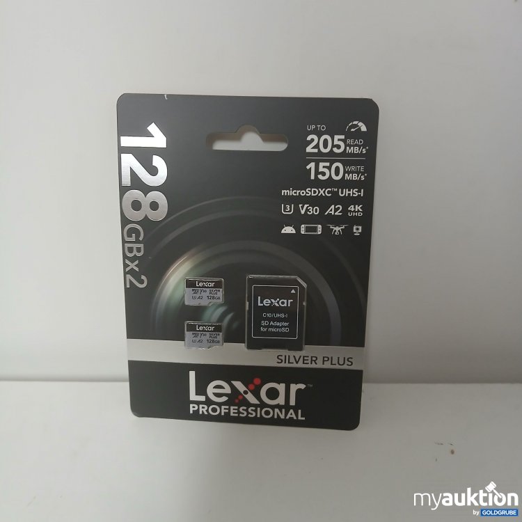 Artikel Nr. 917530 Artikel Nr. 917530: Lexar Professional Silver 128GBx2