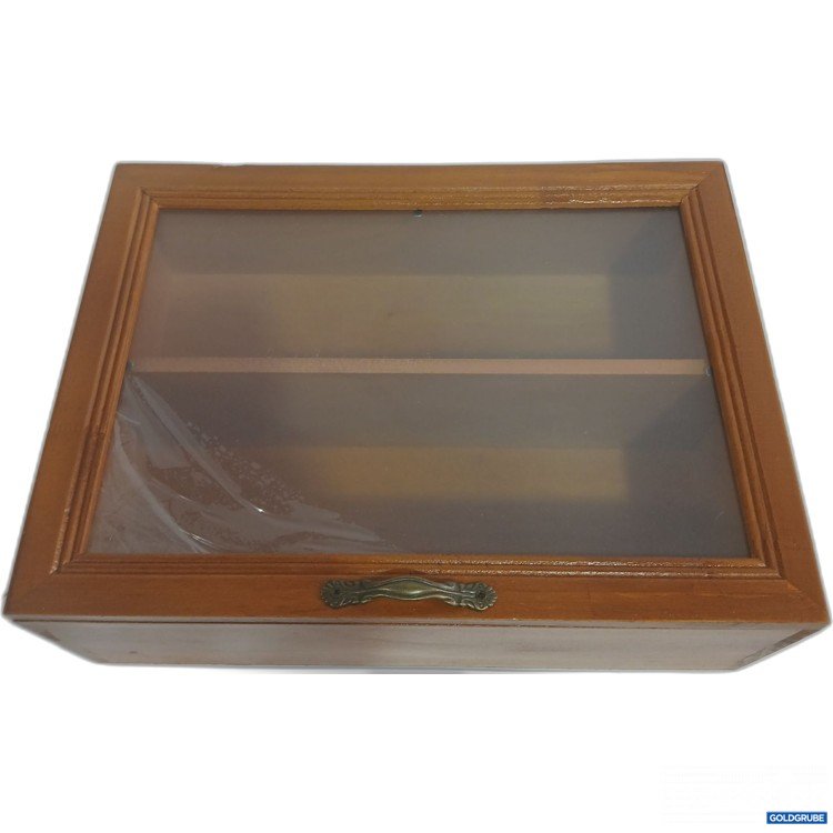 Artikel Nr. 981530: Holzkiste mit Glasfront ca 30x22,5x11cm