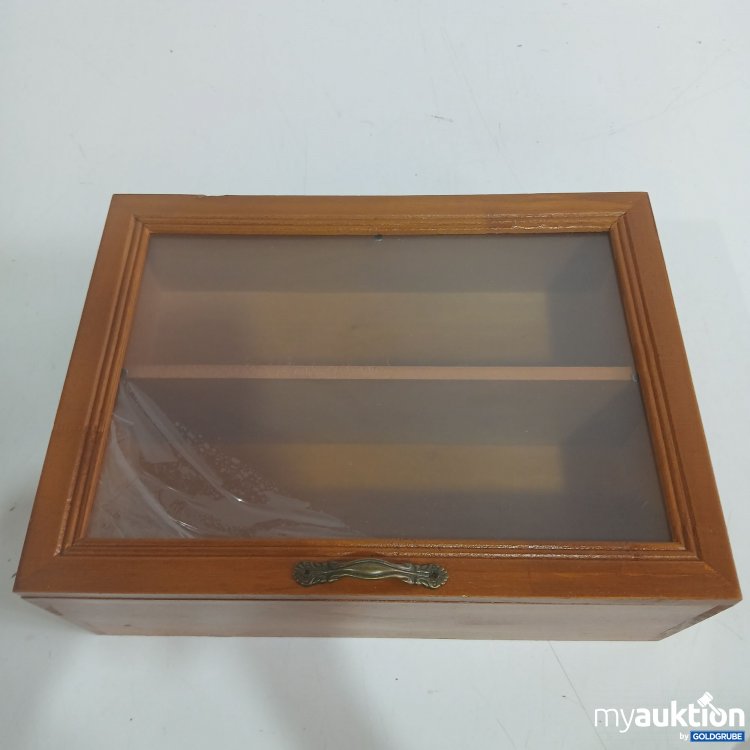 Artikel Nr. 981530: Holzkiste mit Glasfront ca 30x22,5x11cm