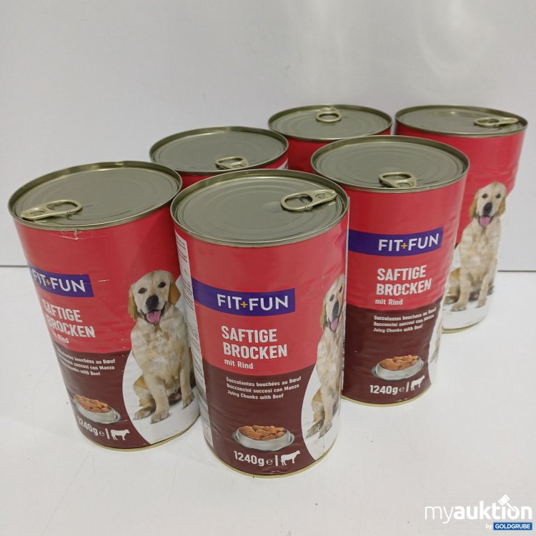 Artikel Nr. 884531: Fit+Fun Hundefutter 6x1240g