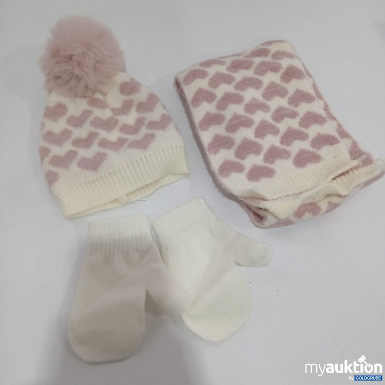 Artikel Nr. 905531: Baby Schal, Haube und Handschuhe 