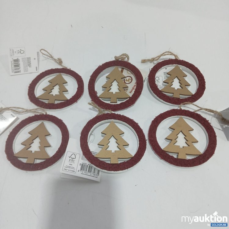 Artikel Nr. 912531 Artikel Nr. 912531: Hängedekoration ca. 10cm 6 Stück