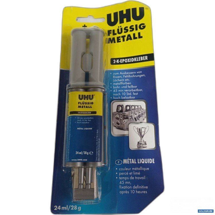 Artikel Nr. 933531: UHU Flüssig Metall 2-K-Epoxidkleber 24ml 28g