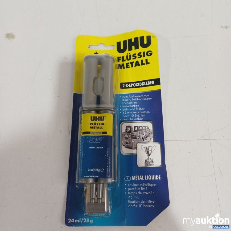 Artikel Nr. 933531: UHU Flüssig Metall 2-K-Epoxidkleber 24ml 28g
