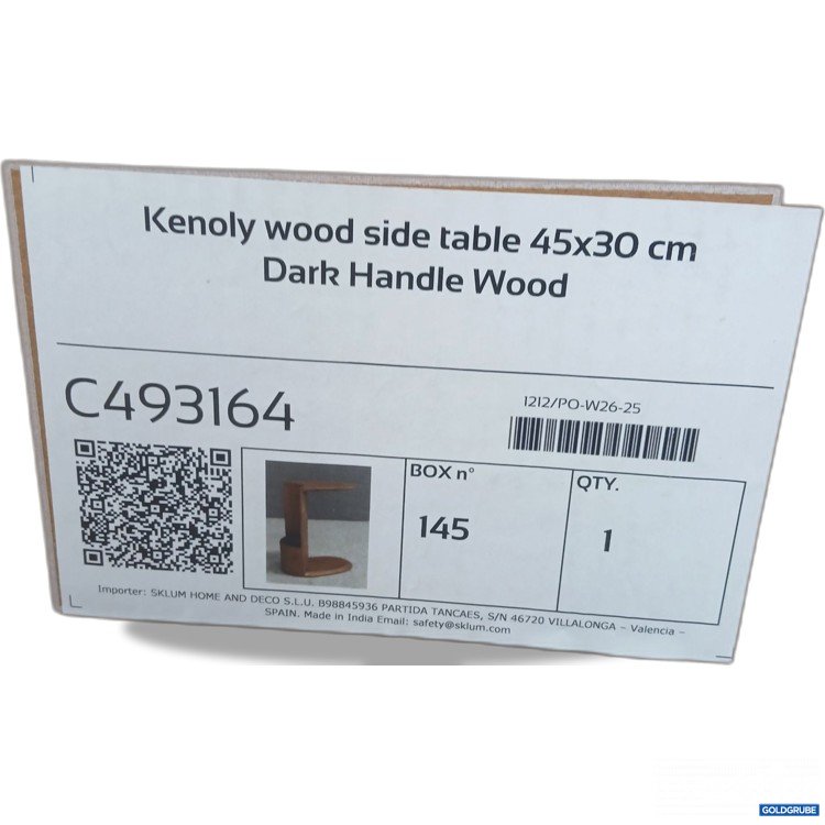 Artikel Nr. 971531 Artikel Nr. 971531: Sklum Kenoly wood side table 45x30cm Dark Handle Wood C493164