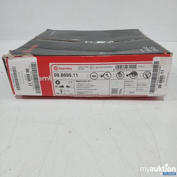 Artikel Nr. 982531 Artikel Nr. 982531: Brembo Bremsscheibe 09 8695 11 2stk