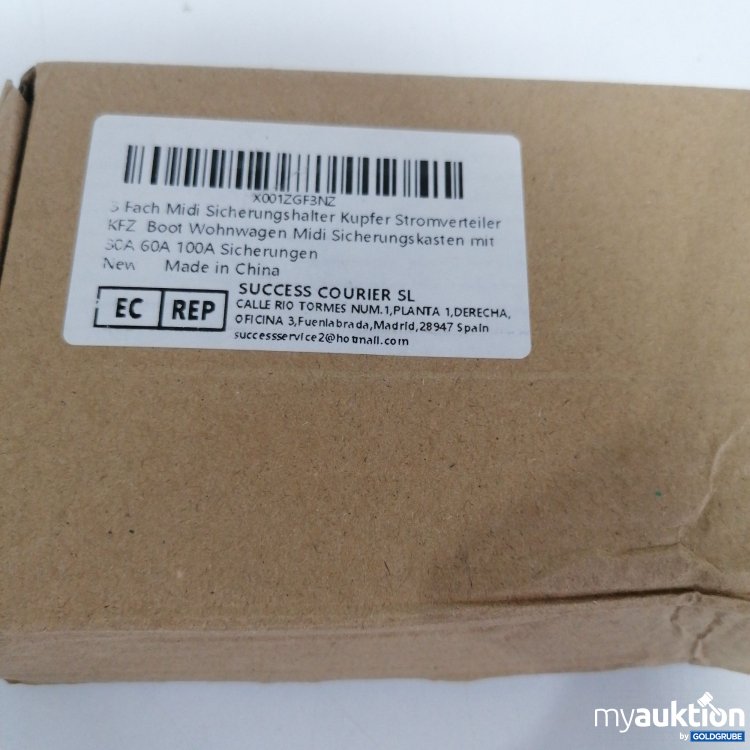 Artikel Nr. 827532: 5 fach Midi Sicherungshalter Kupfer Stromverteiler KFZ Boot Wohnwagen 30A 60A 100A Sicherungen 