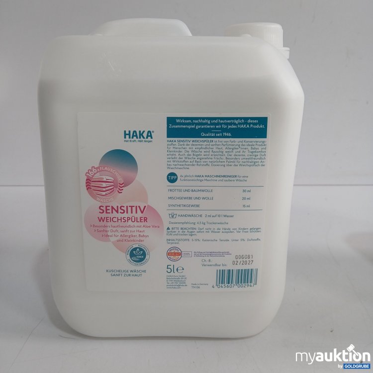 Artikel Nr. 874532: Haka Sensitiv Weichspüler 5L 