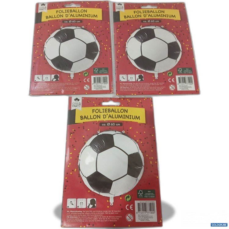 Artikel Nr. 911532: Cool 2 Party Folienballon Fußballoptik, ca 60cm Durchmesser, 3Stk