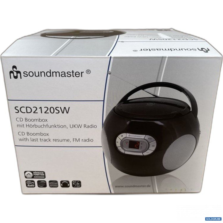 Artikel Nr. 921532: soundmaster UKW Radio CD-Player 230V SCD2120SW