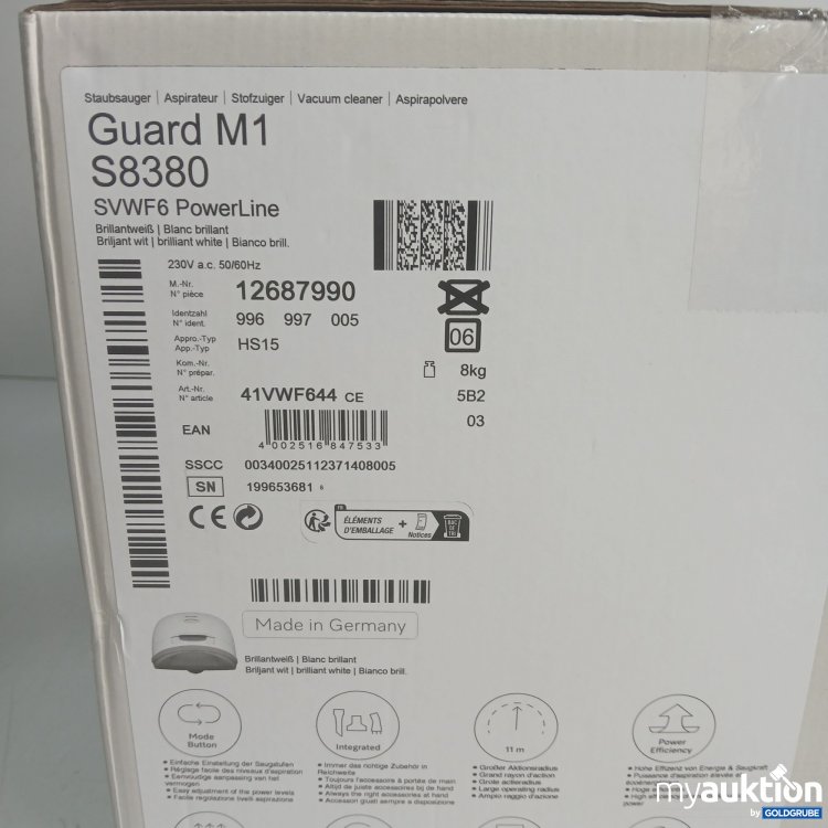 Artikel Nr. 971532 Artikel Nr. 971532: Miele Guare M1 S8380 SVWF6 PowerLine Brillantweiß