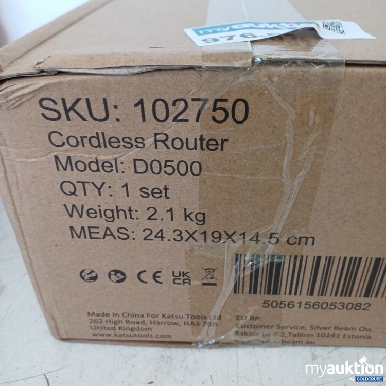 Artikel Nr. 976532: Katsu Tools Cordless Router D0500 2.1kg