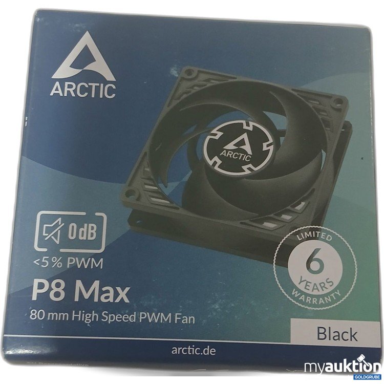 Artikel Nr. 993532 Artikel Nr. 993532: Arctic P8 Max Gehäuselüfter 80mm schwarz