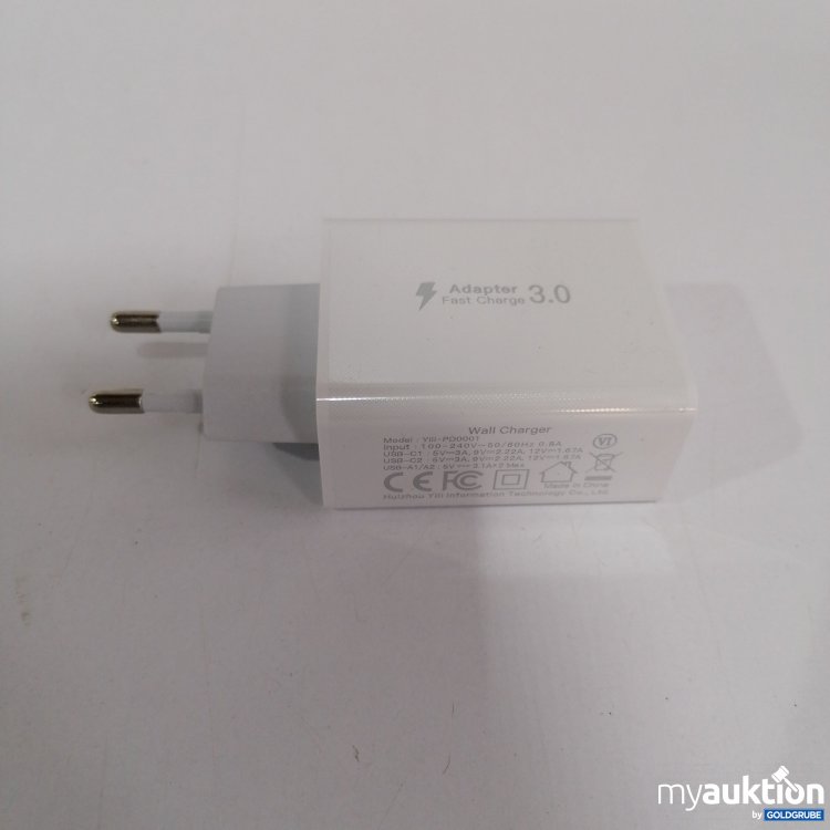 Artikel Nr. 827533 Artikel Nr. 827533: Wall Charger Adapter 3.0, YB-PO0001, 0.8A