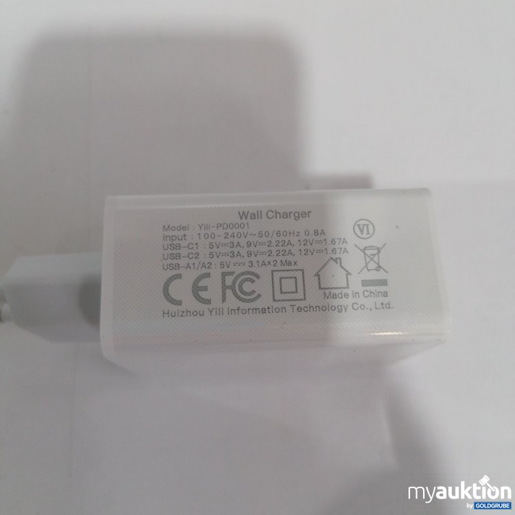 Artikel Nr. 827533 Artikel Nr. 827533: Wall Charger Adapter 3.0, YB-PO0001, 0.8A