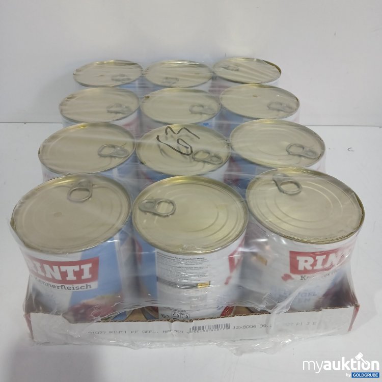 Artikel Nr. 833533 Artikel Nr. 833533: Rinti Kennerfleisch mit Geflügelherzen 12x800g