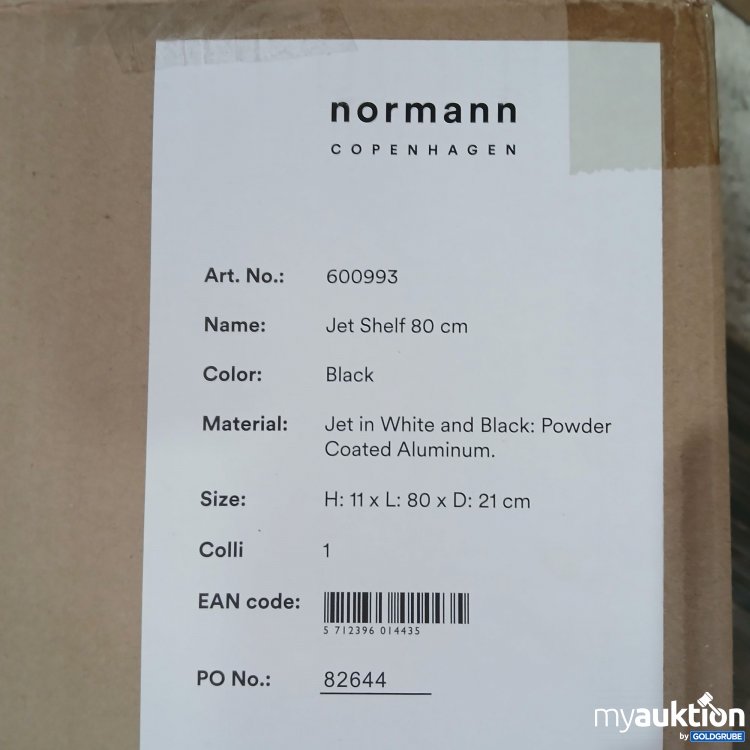 Artikel Nr. 951533: Norman Jet Shelf 80cm black 