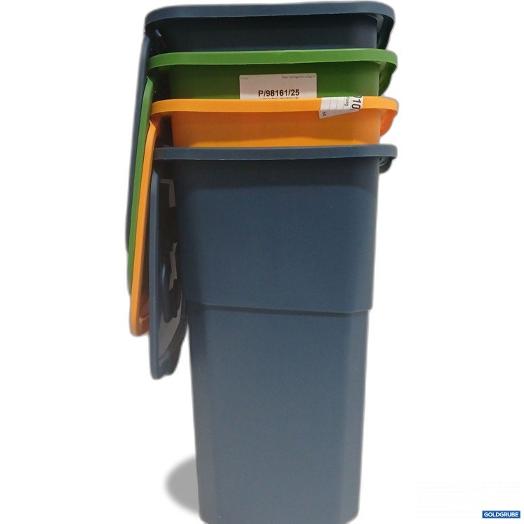 Artikel Nr. 972533: Mülleimer Set mit Deckel 4tlg. ca. 54cm 
