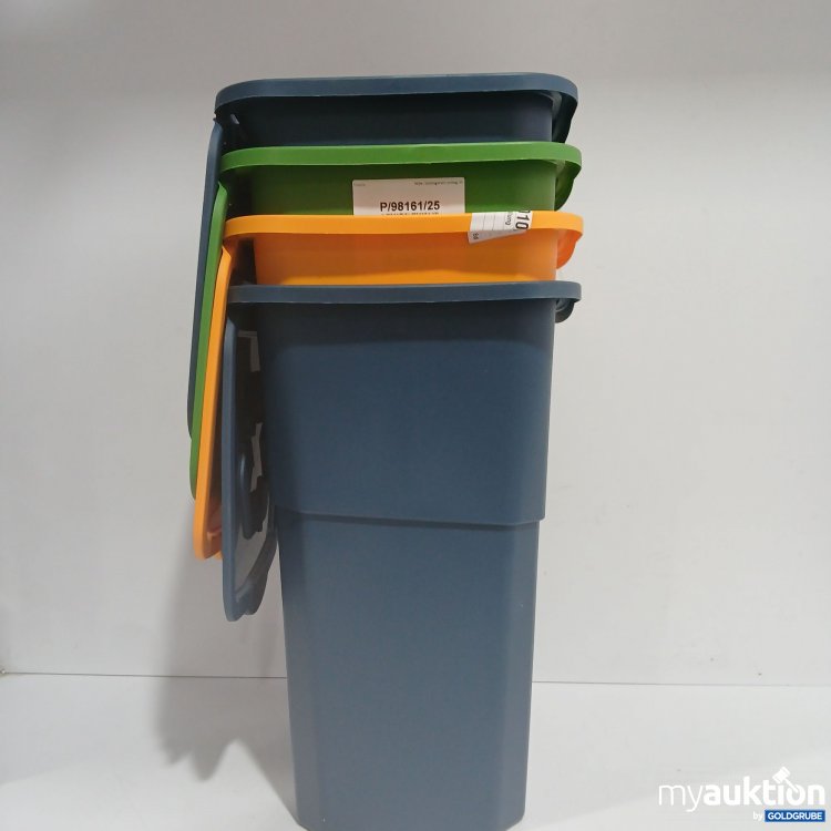 Artikel Nr. 972533: Mülleimer Set mit Deckel 4tlg. ca. 54cm 